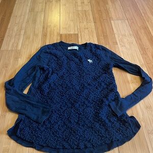 Abercrombie kids girls navy blue long sleeve size 9/10